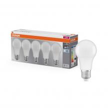 5er-Pack E27 Osram LED BASE Leuchtmittel mattiert 8W wie 60W 4000K Neutralweißes Licht